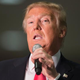 Republican presidential candidate Donald Trump speaks during a campaign stop April 4, 2016, in La Crosse, Wis. Wisconsin voters go to the polls for the state’s primary April 5, 2016.
Scott Olson/Getty Images